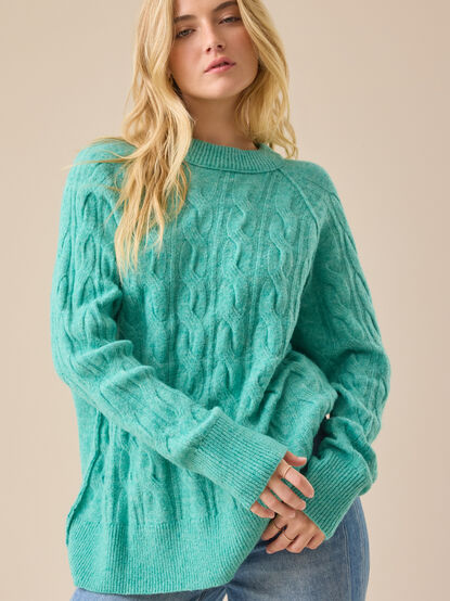 Maude Cozy Cable Sweater - TULLABEE