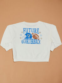 Future Quarterback Sweatshirt Detail 2 - TULLABEE