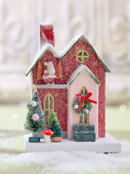 Little Red House Christmas Village - TULLABEE