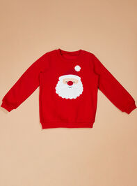 Santa Applique Sweatshirt by Mudpie - TULLABEE