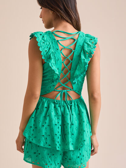 Opal Eyelet Romper - TULLABEE