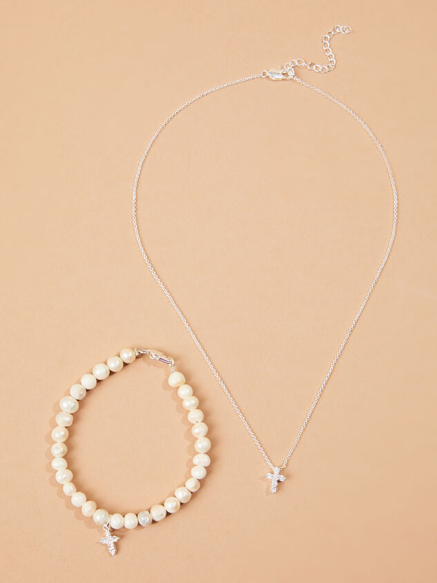 Cross Jewelry Mom Mini Set by Mud Pie Detail 3 - TULLABEE