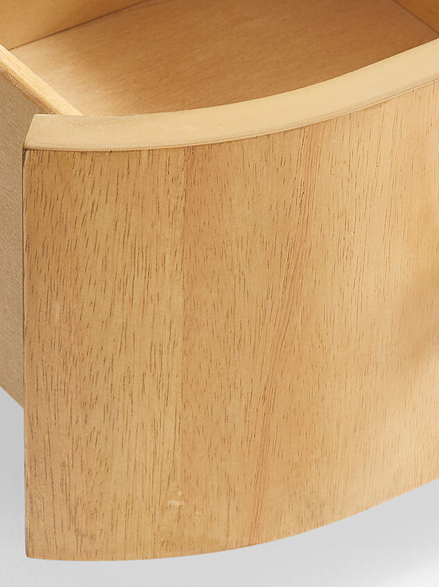 Ruth Narrow Wood Nightstand Detail 5 - TULLABEE