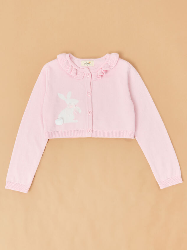 Blush Bunny Toddler Cardigan Dress Detail 4 - TULLABEE