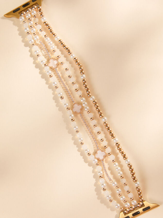 Sparkling Clover Smart Watch Band Detail 2 - TULLABEE