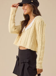 Millicent Heart Button-Down Cardigan Detail 3 - TULLABEE