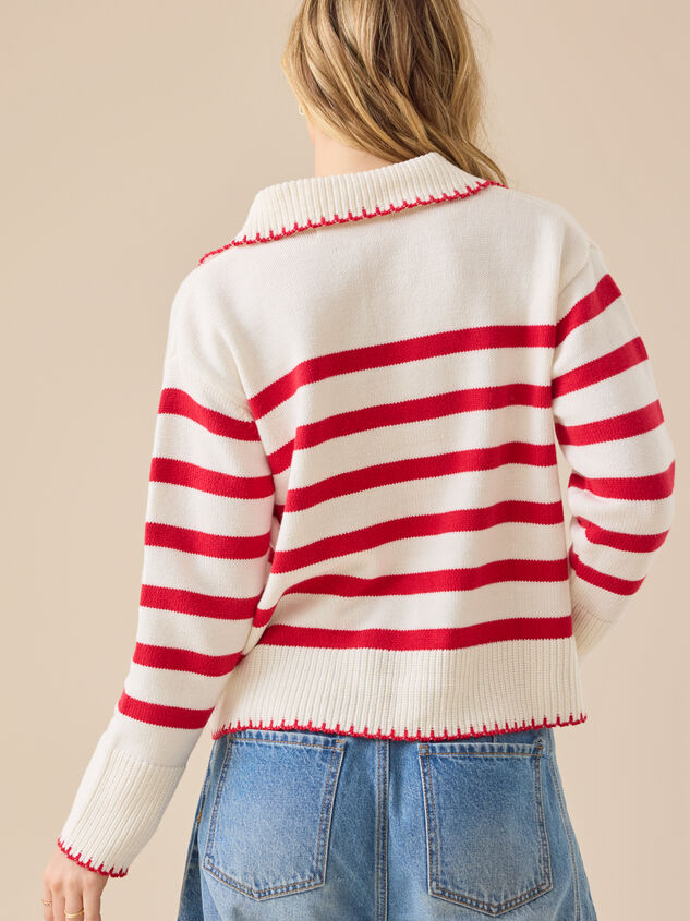 Ambre Striped Sweater Detail 5 - TULLABEE