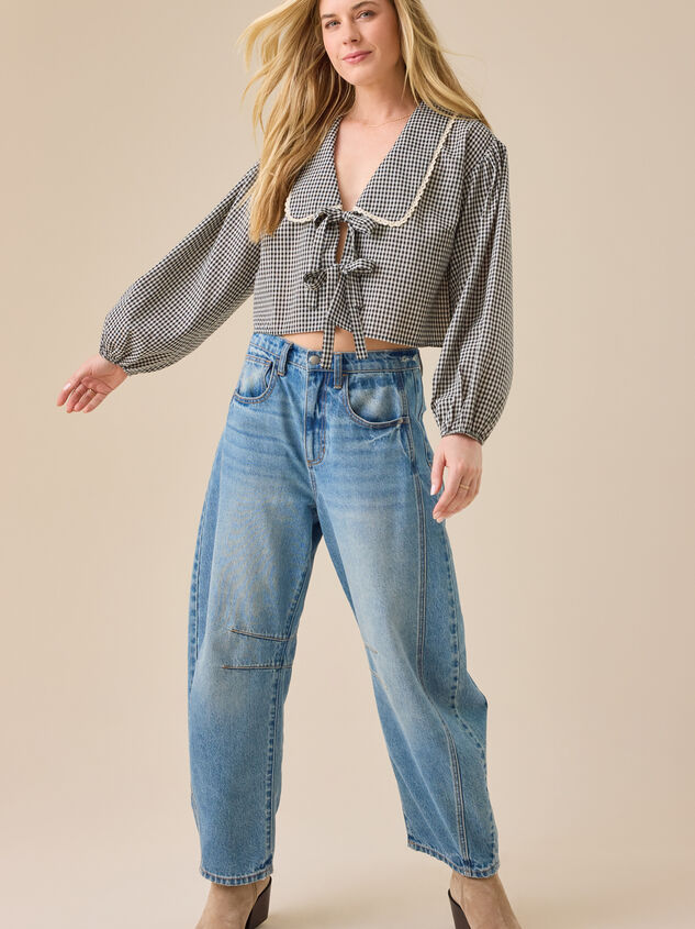 Corwin Gingham Top Detail 2 - TULLABEE