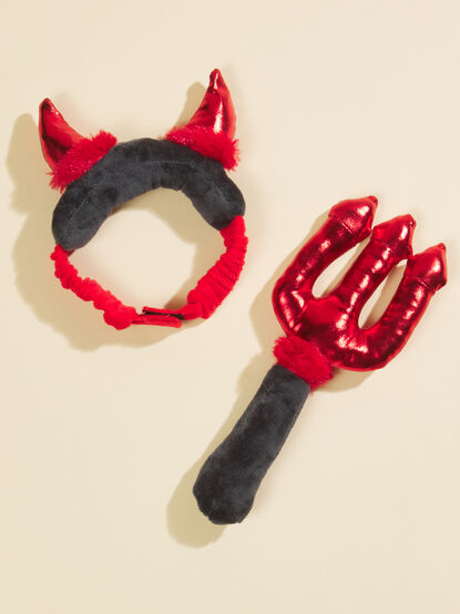 Devil Headband and Dog Toy Set - TULLABEE