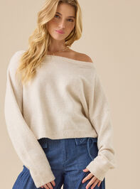 Ainsley Boat Neck Sweater Detail 2 - TULLABEE