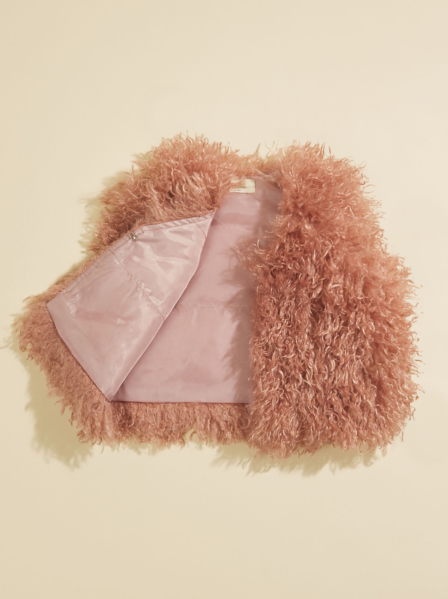 Blush fur new arrivals vest