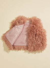 Lana Curly Fur Vest Detail 4 - TULLABEE