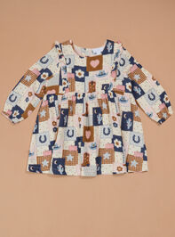 Paige Patchwork Dress and Legging Set Detail 2 - TULLABEE