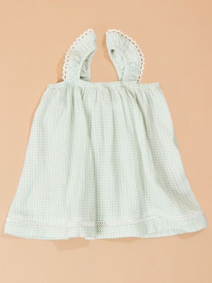 Kylie Gingham Ruffle Dress - TULLABEE
