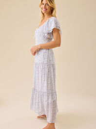 Catherine Floral Maxi Dress Detail 4 - TULLABEE