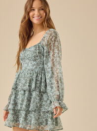 Carey Floral Mini Dress Detail 3 - TULLABEE