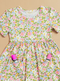 Kendra Floral Twirly Dress Detail 2 - TULLABEE