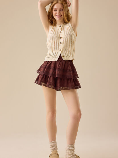Raleigh Layered Lace Shorts - TULLABEE