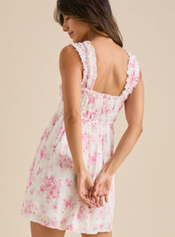 Dania Floral Mini Dress Detail 5 - TULLABEE