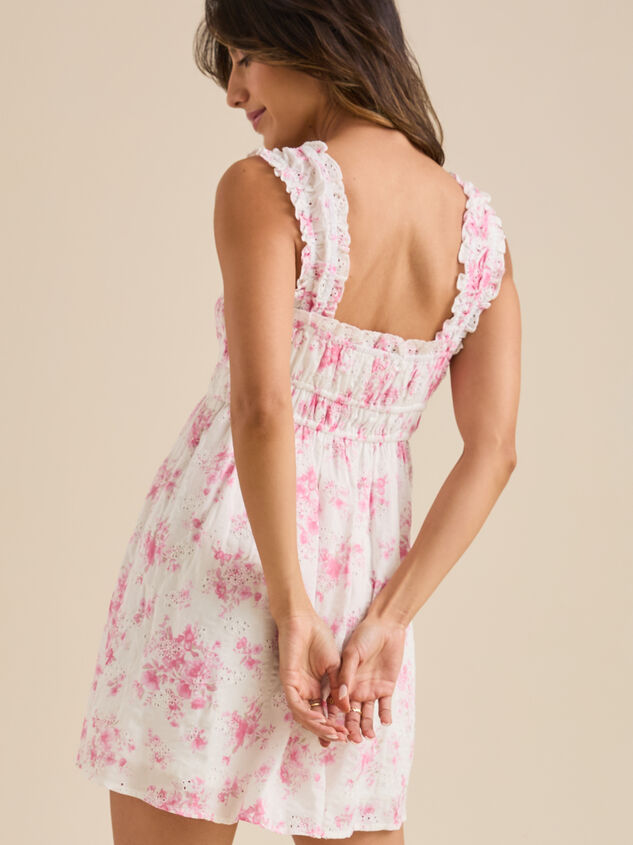 Dania Floral Mini Dress Detail 5 - TULLABEE