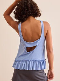 Cascade Ruffle Tank Detail 5 - TULLABEE
