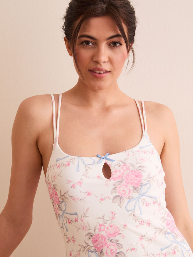 Allstar Bow Floral Cross Back Dress Detail 3 - TULLABEE