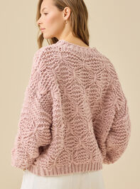 Valentina Chunky Pattern Sweater Detail 5 - TULLABEE