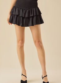 Greta Smocked Mini Skirt Detail 2 - TULLABEE