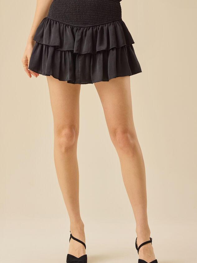 Greta Smocked Mini Skirt Detail 2 - TULLABEE