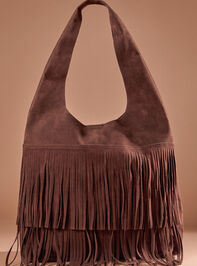 Fringe Faux Suede Tote - TULLABEE