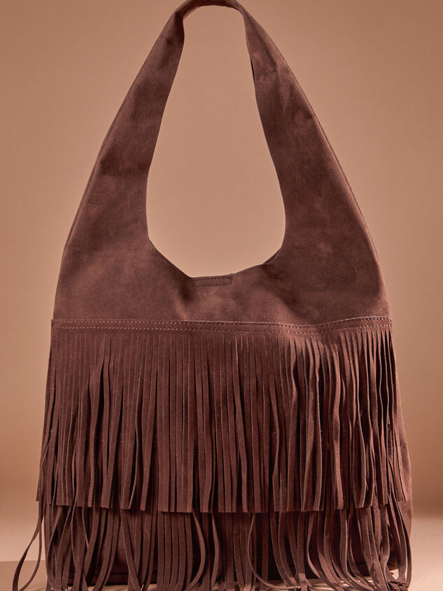 Fringe Faux Suede Tote - TULLABEE