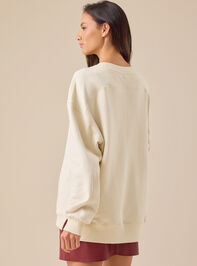 Put It On Santa's Tab Mama Sweatshirt Detail 4 - TULLABEE