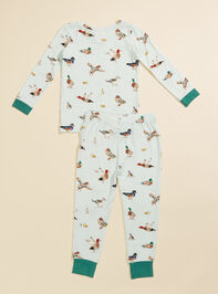 Duck Pond Baby Lounge Set Detail 2 - TULLABEE