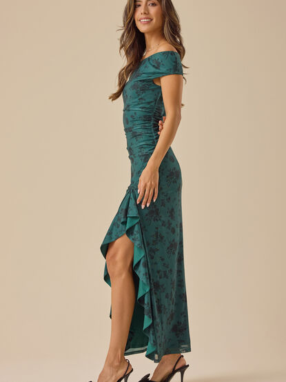 Maizy Asymmetrical Maxi Dress - TULLABEE