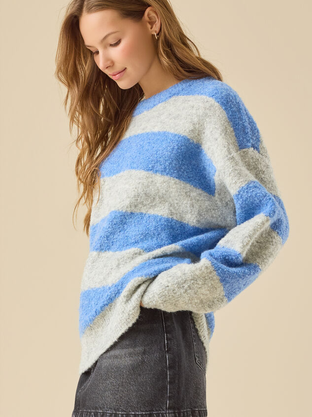 Mindy Oversized Rugby Sweater Detail 4 - TULLABEE