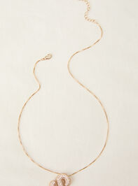 18K Gold Monogram Charm Necklace - S Detail 3 - TULLABEE