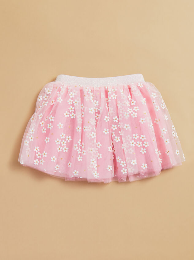 Daisy Print Tutu Skirt Detail 2 - TULLABEE