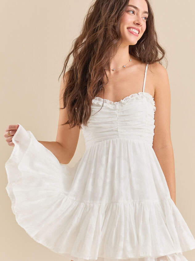 Harper Floral Mini Dress Detail 2 - TULLABEE