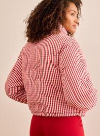 Snowbound Quilted Heart Puffer Jacket Detail 4 - TULLABEE