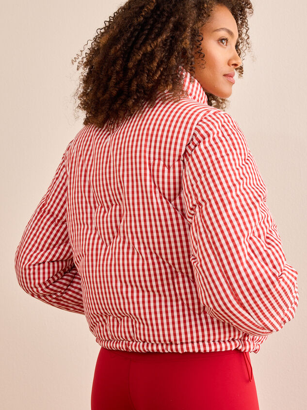 Snowbound Quilted Heart Puffer Jacket Detail 4 - TULLABEE