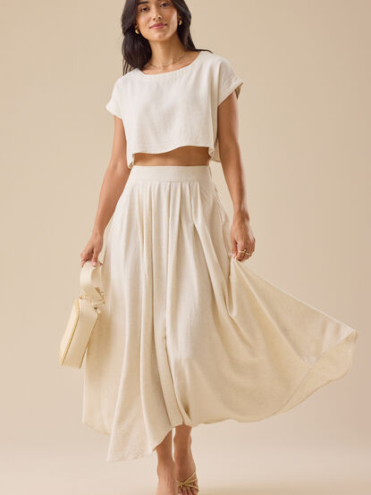Jules Linen Maxi Skirt - TULLABEE