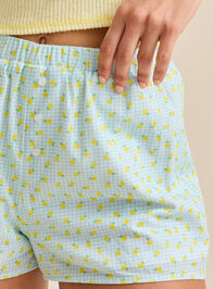 Laurel Lemon Boxer Shorts Detail 3 - TULLABEE