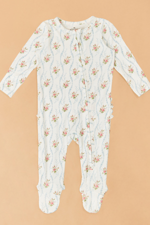 Heirloom Rose Ruffle Footie - Altar'd State - 