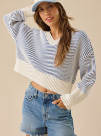 Ophelia Cropped Knit Sweater - TULLABEE