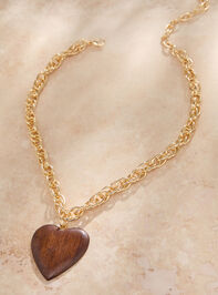 Wooden Heart Necklace - TULLABEE