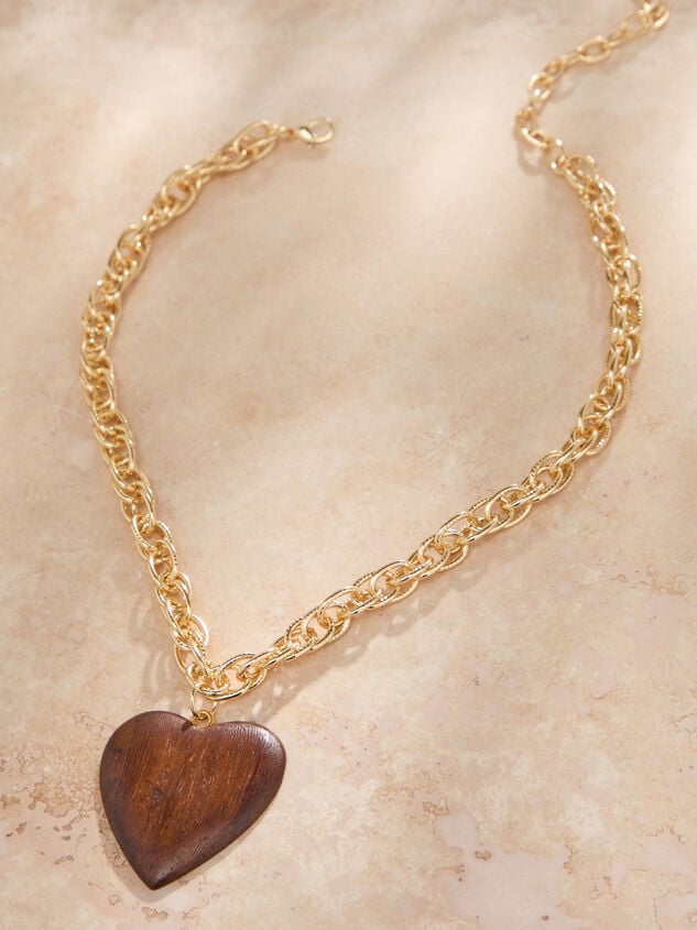 Wooden Heart Necklace - TULLABEE