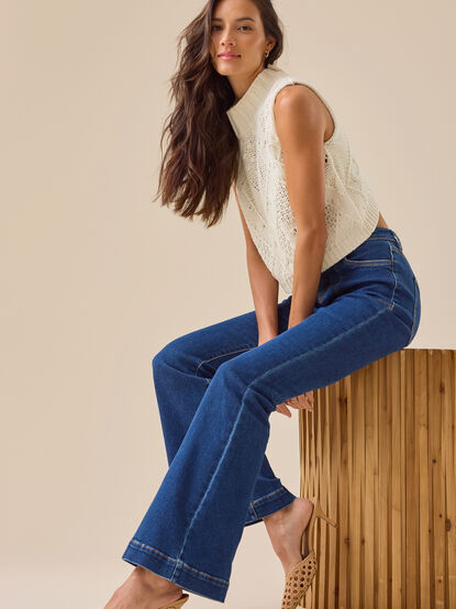 Quinn High Rise Flare Jean - TULLABEE