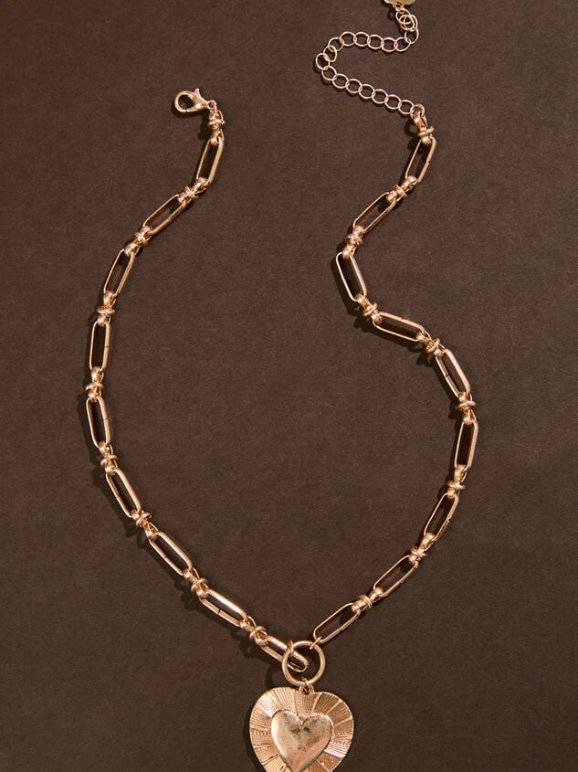 Burst Heart Necklace Detail 2 - TULLABEE