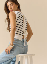 Layla Striped Tie Back Vest - TULLABEE