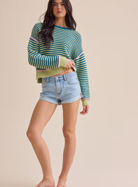 Lani Hibiscus Denim Short - TULLABEE